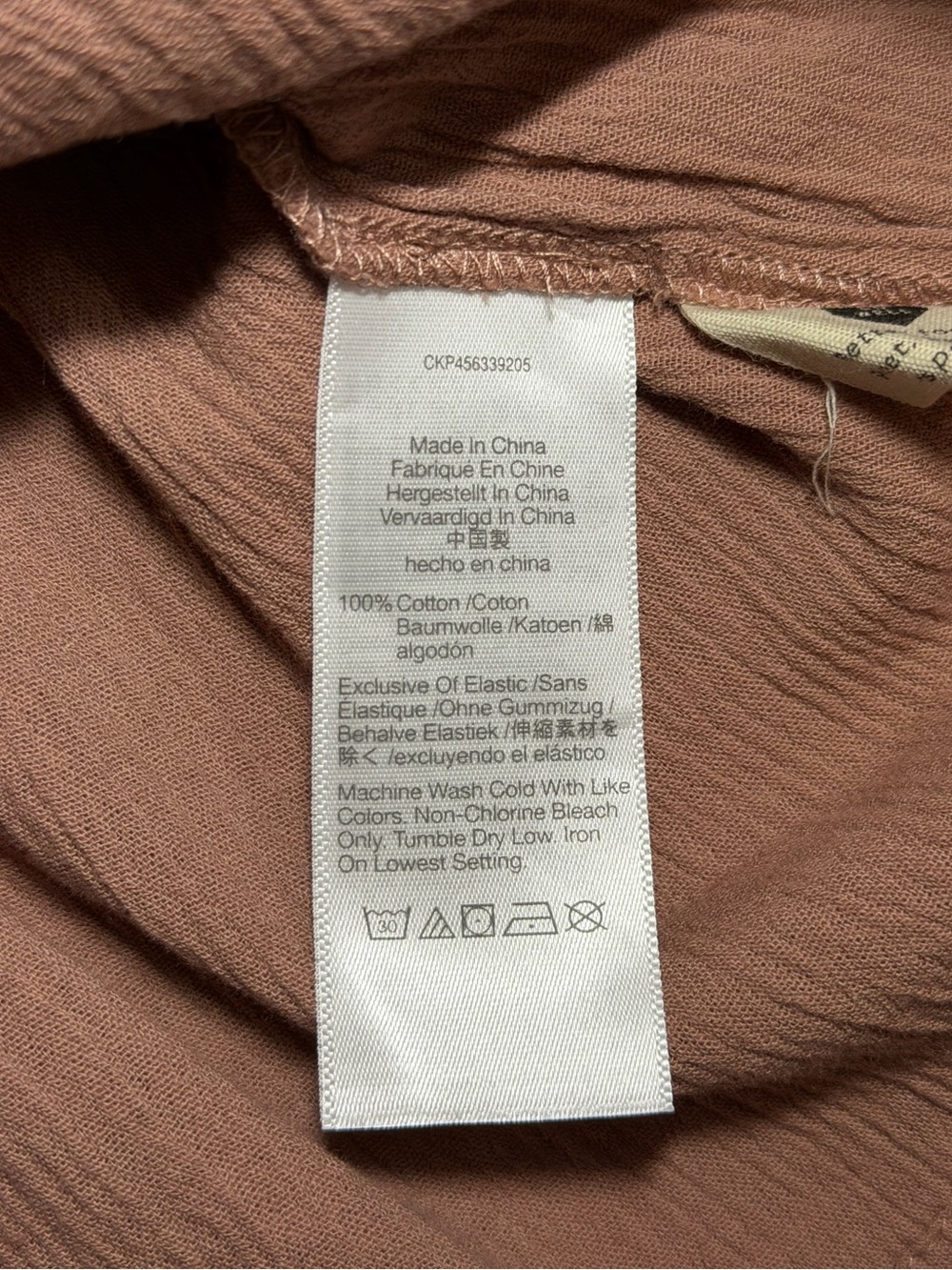 Madewell Babydoll Smocked Square Neck Puff Sleeve Peplum Top in Dusty Rose - Picture 8 of 15